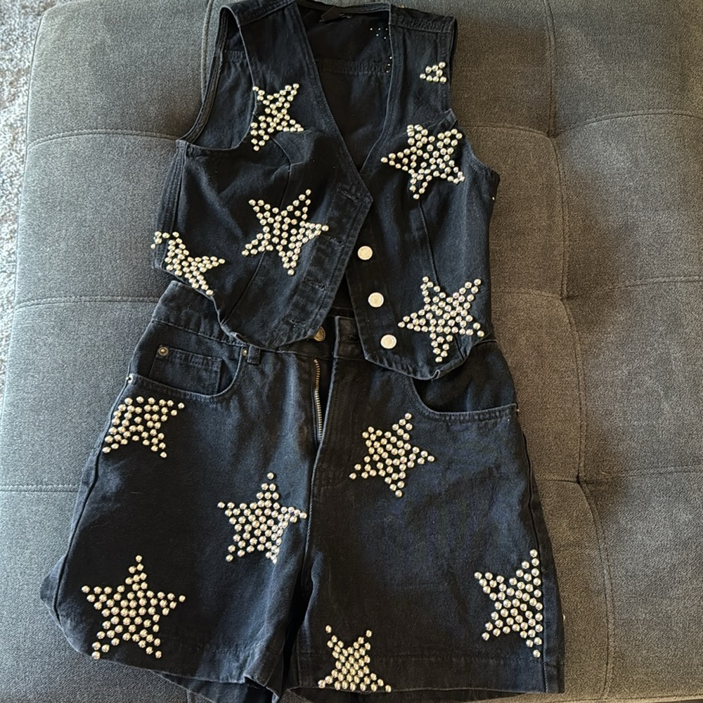 Nasty Gal - vest/short set